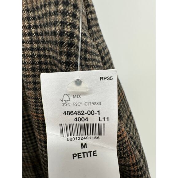 Old Navy Womens Plaid Mini Skirt Size MP NWT Brown Academia Preppy Old Money - Picture 6 of 9